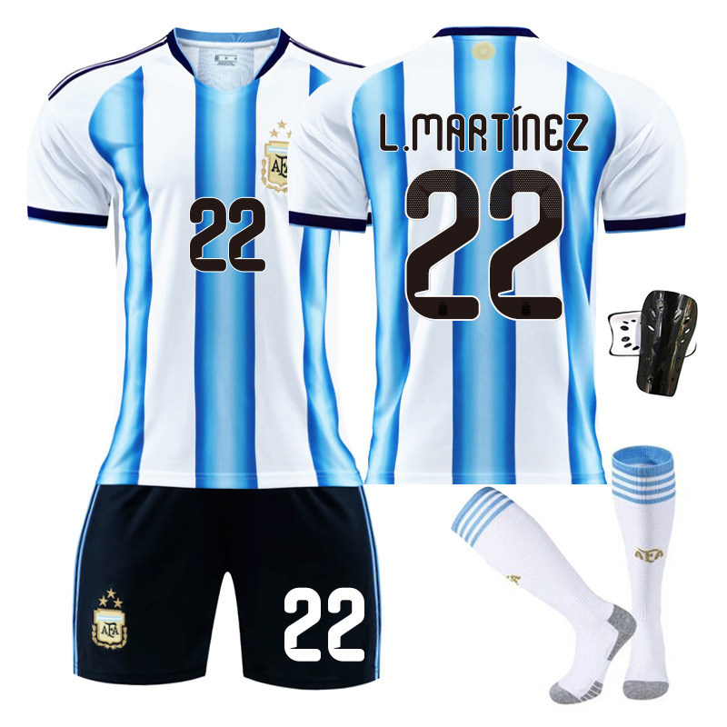 Copa del Mundo 2026 Argentina Camiseta de Fútbol en Casa No. 10 Camiseta de Messi 11 Di Maria 21 Dybala