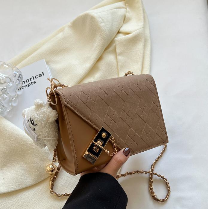 Otoño y invierno tendencia bolsos para mujeres 2025, nuevo bolso de moda universal, bolso cuadrado, cadena retro, bolso de hombro