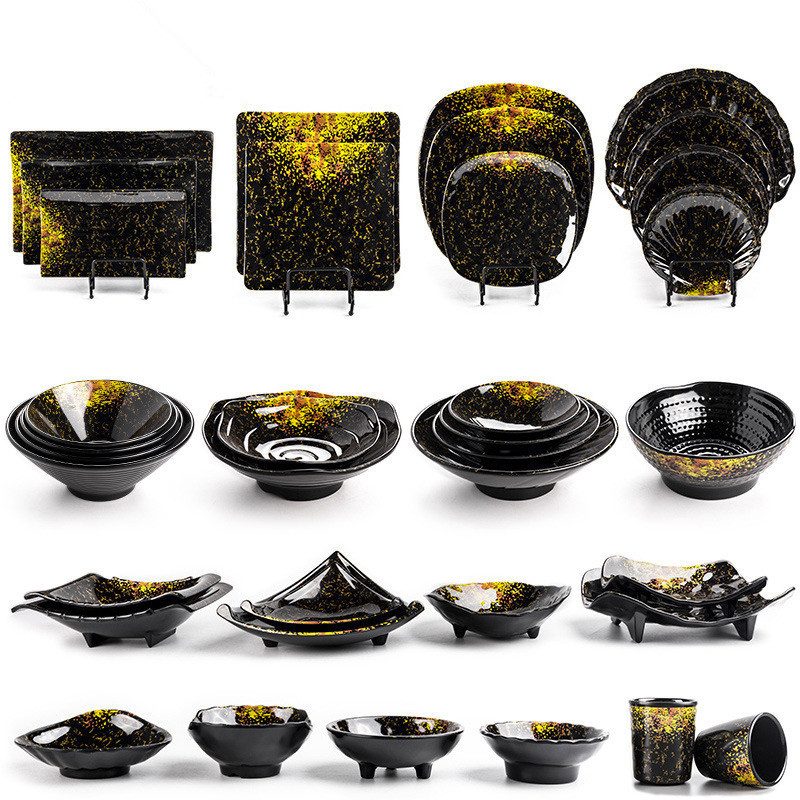 Melamine Tableware Set Restaurant Hotel Creative Imitation Porcelain Plastic Noodle Bowl Spicy Hot Pot Large Bowl Ramen Bowl Commercial Plate Melamine Tableware Set Restaurant Hotel Creative Imitation Porcelain Plastic Noodle Bowl Spicy Hot Pot Large Bowl Ramen Bowl Commercial Plate