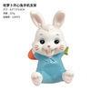 Creative cute rabbit, doll for living room, table decorations, children's jewelry for beloved, the year of the Rabbit, Birthday gift