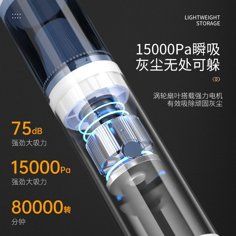 手持ち掃除機家庭用大吸引力usb充電式小型集塵機車載ワイヤレス掃除機集塵機|undefined