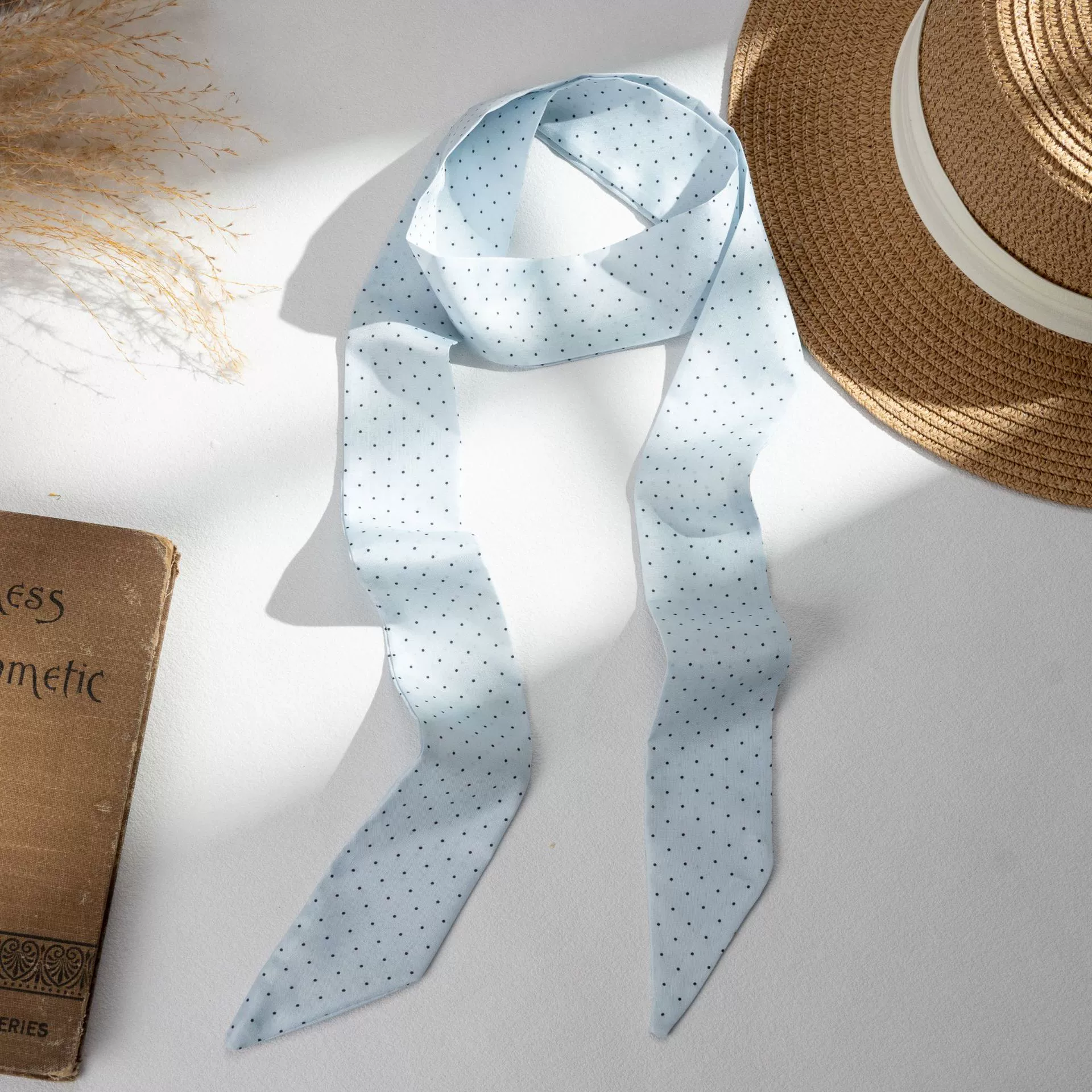Silk Scarf Hairband (Suhang) long streamer 89×3.8 cm, lightweight gift box option