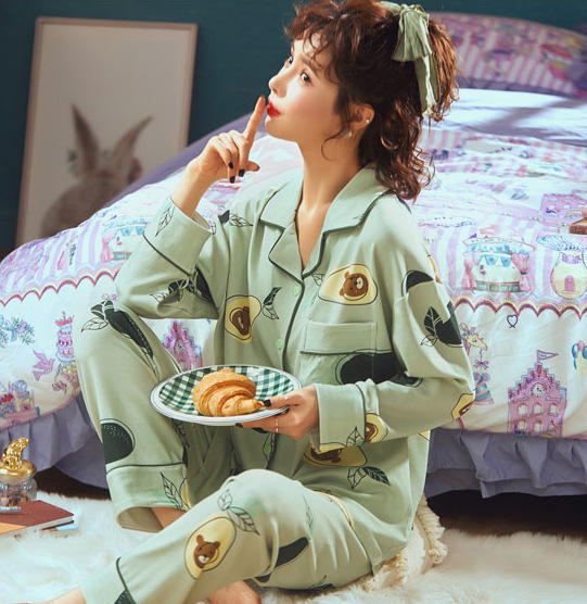 Pijamas para mujer, estilo primavera y otoño, nuevo modelo 2025, conjunto de dos piezas de manga larga, artículo popular de celebridades de internet, conjunto de ropa de estar para otoño e invierno. image 43