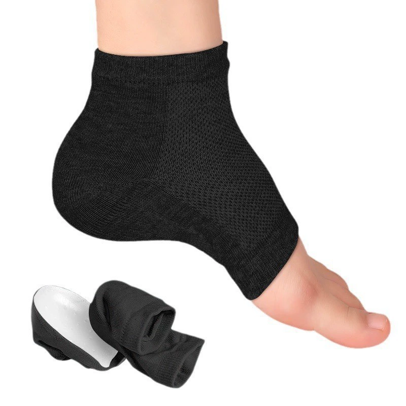 Цельная внутренняя утолщенная стелька, чехол на каблук унисекс, спортивная нескользящая полуподушка, бионические утолщенные носки.