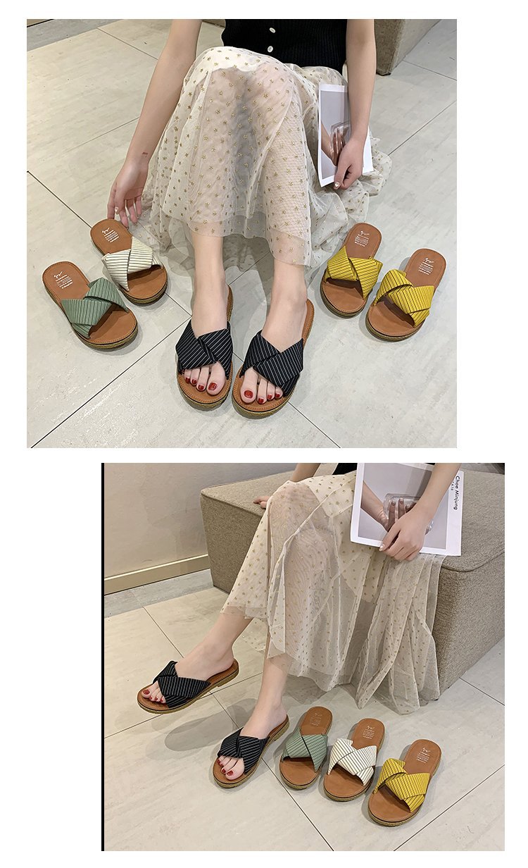 summer new flat-bottomed slippers NSZSC56274