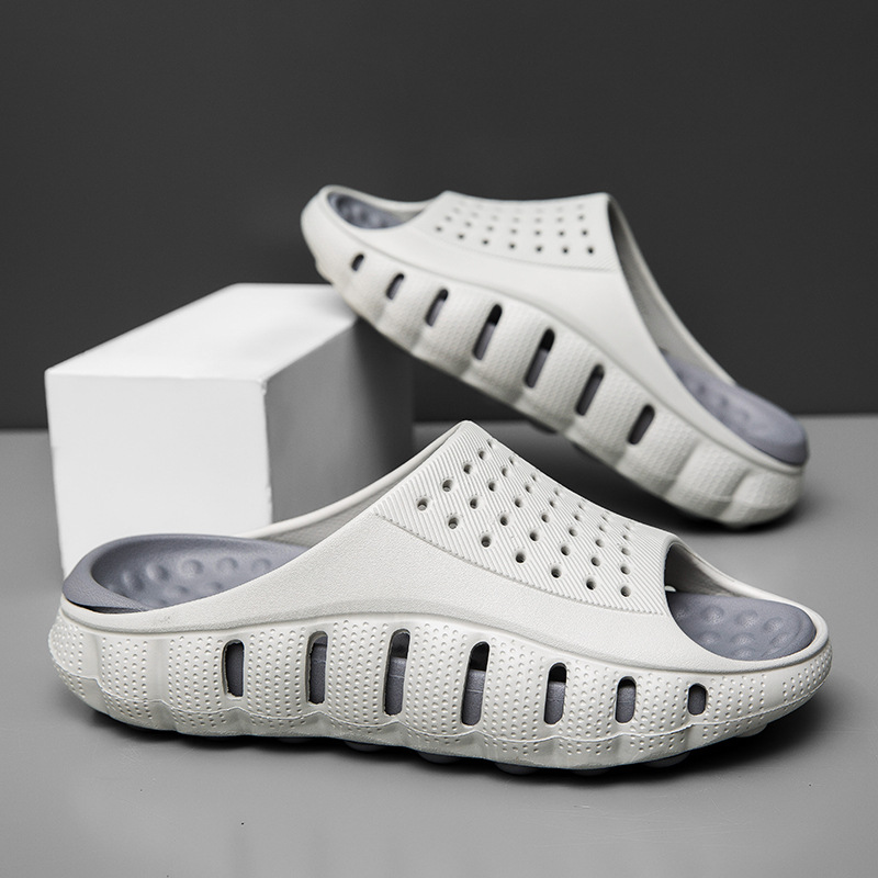Unique Stylish Thick-Soled Outdoor Sports And Leisure Couple's Massage Soft-Soled Slide Top Quality Sandals For Men_voghion.com