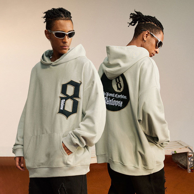 Custom Z Men's Hooded Sweatshirt High-Quality Heavy French Terry Cotton Pullover 3D Printed Sweatshirt