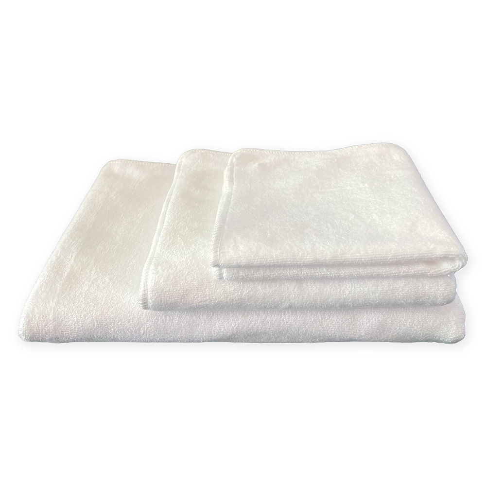 Toalla de transferencia de calor 400g Toalla de poliéster de doble cara Toalla de impresión de sublimación Toalla de baño Toalla de playa en blanco al por mayor