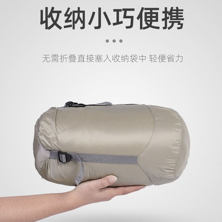 Portátil capa adultos camping saco de dormir viajes al aire libre montañismo ultraligero abajo algodón invierno engrosada sucio saco de dormir