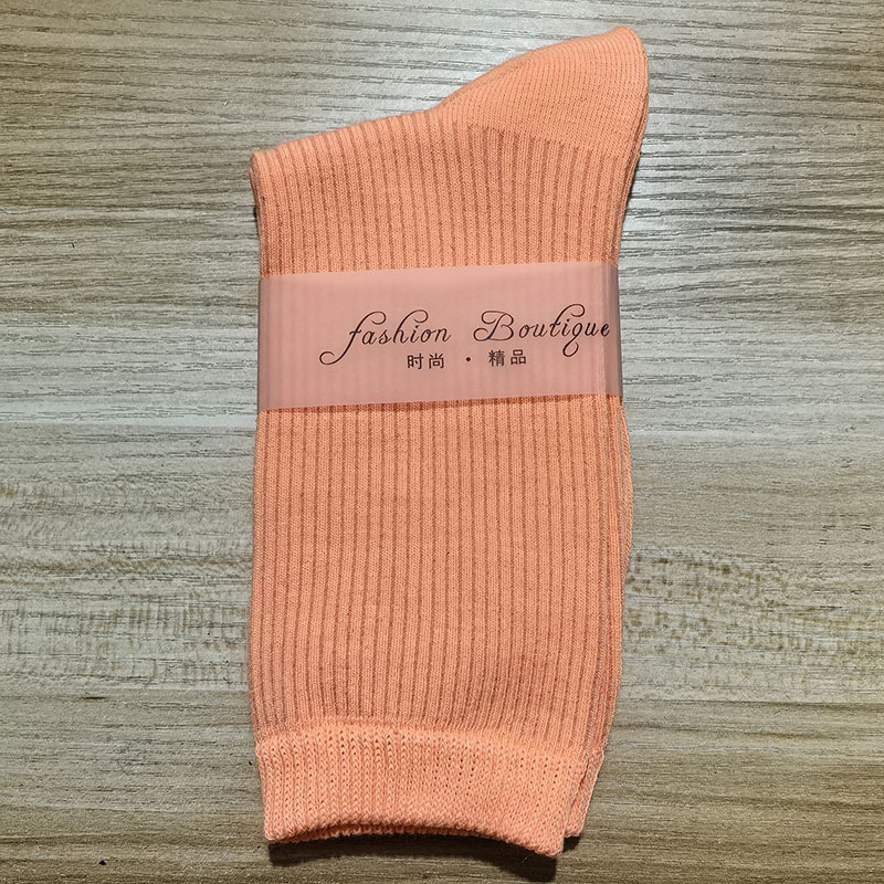 2025 nuevas calcetines de baile de color de mujer de dopamina calcetines de algodón de color sólido calcetines de tirada calcetines cuatro estaciones