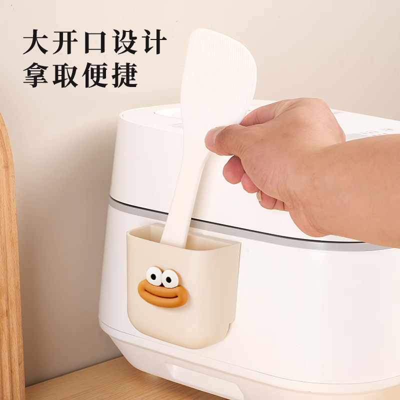 Kitchen Wall-Mounted Rice Cooker Accessories Rice Spoon Storage Rack Wall-Mounted Non-Stick Rice Spoon Holder Rice Spoon Storage Rack Kitchen Wall-Mounted Rice Cooker Accessories Rice Spoon Storage Rack Wall-Mounted Non-Stick Rice Spoon Holder Rice Spoon Storage Rack