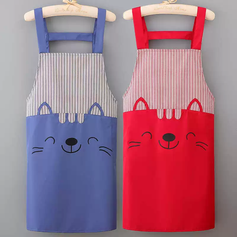 Фартук водонепроницаемый модный кухонный фартук без рукавов с напечатанным логотипом двойные бретели источник оптовая продажа рабочей одежды с фабрики