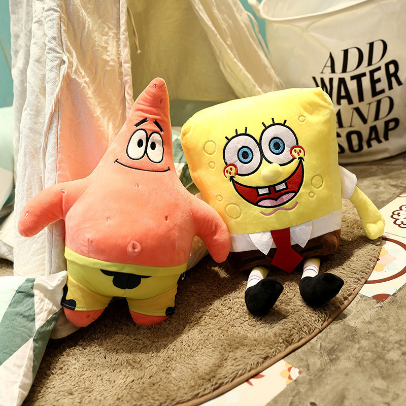 Anime Spongebob Squarepants Plush Toy Patrick Star Doll Cloth Doll Pillow Birthday Gift Manufacturer Wholesale