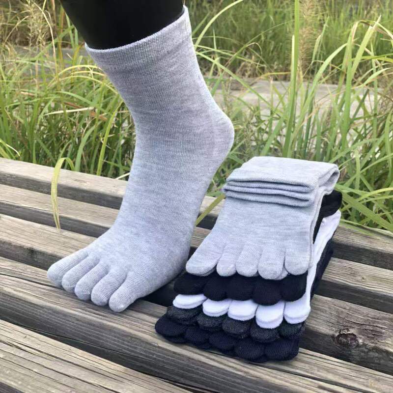 Toe Socks Men's Four-Season Mid-Tube Split-Toe Socks Sports Sweat-Absorbent Breathable Summer Export Non-Stinky Feet Split-Toe Socks Toe Socks Men's Four-Season Mid-Tube Split-Toe Socks Sports Sweat-Absorbent Breathable Summer Export Non-Stinky Feet Split-Toe Socks