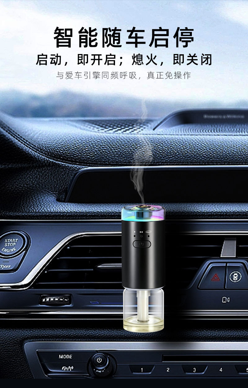 Smart Car Air Vent Fragrance Diffuser Creative Car Interior Accessories Car Perfume Essential Oil Automatic Spray Manufacturer Wholesale