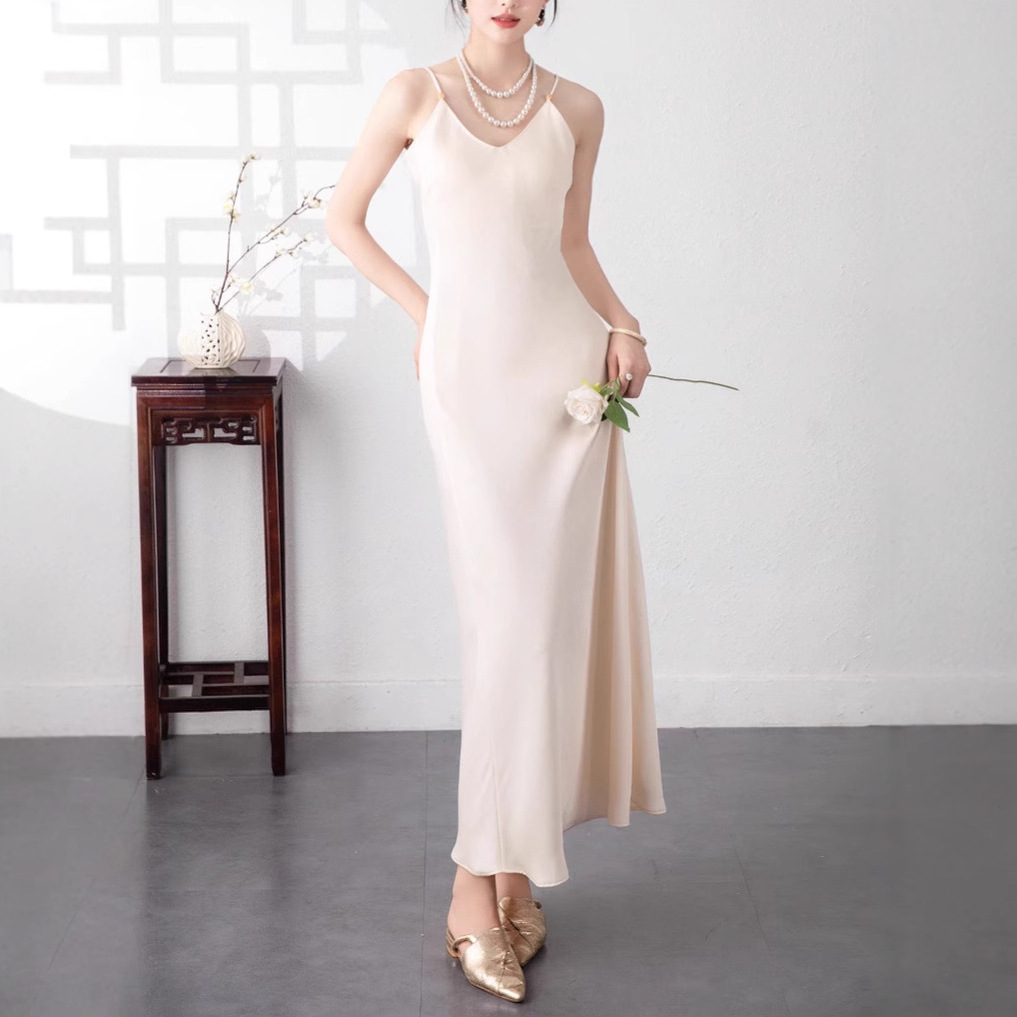Long elegant fitted autumn solid long skirt