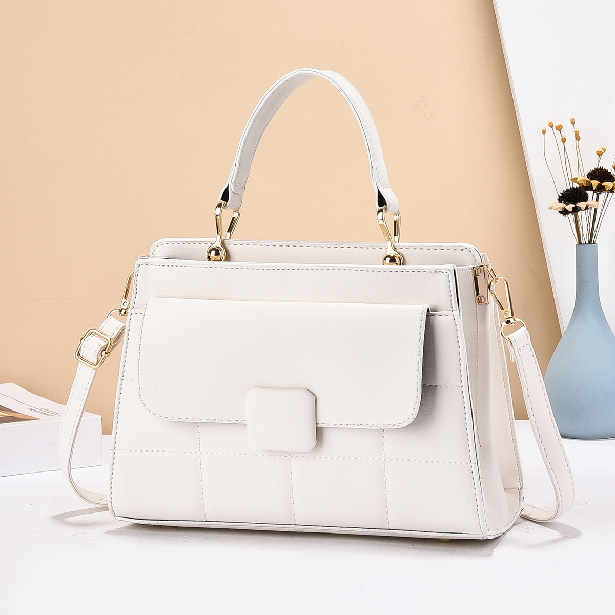 Bolso de mano coreano para mujer todo fósforo exquisito bolso de hombro temperamento nuevo bolso de mensajero 2025 bolso de mujer bolso grande para mujer