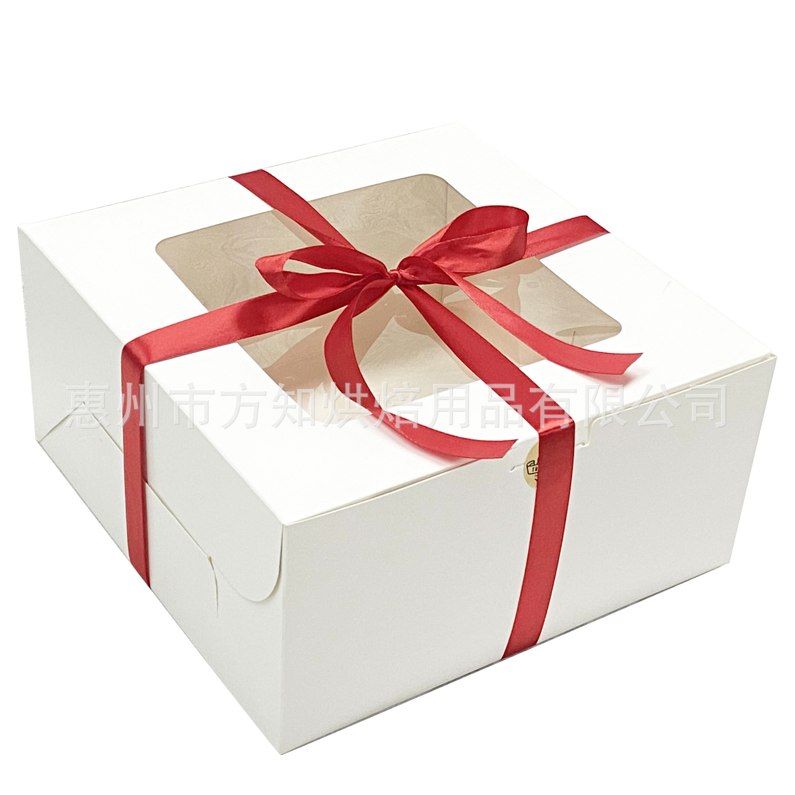 跨境专供生日白卡纸牛皮纸蛋糕盒 4/6/8/10/12寸批发烘焙包装盒子