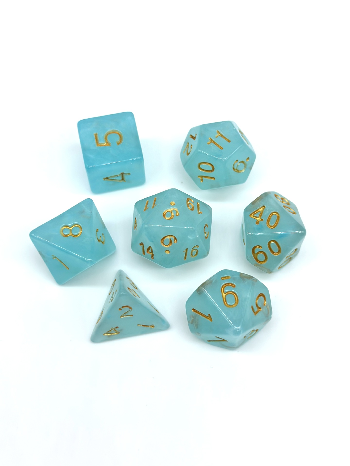 라이트 블루 브러시드 슈트