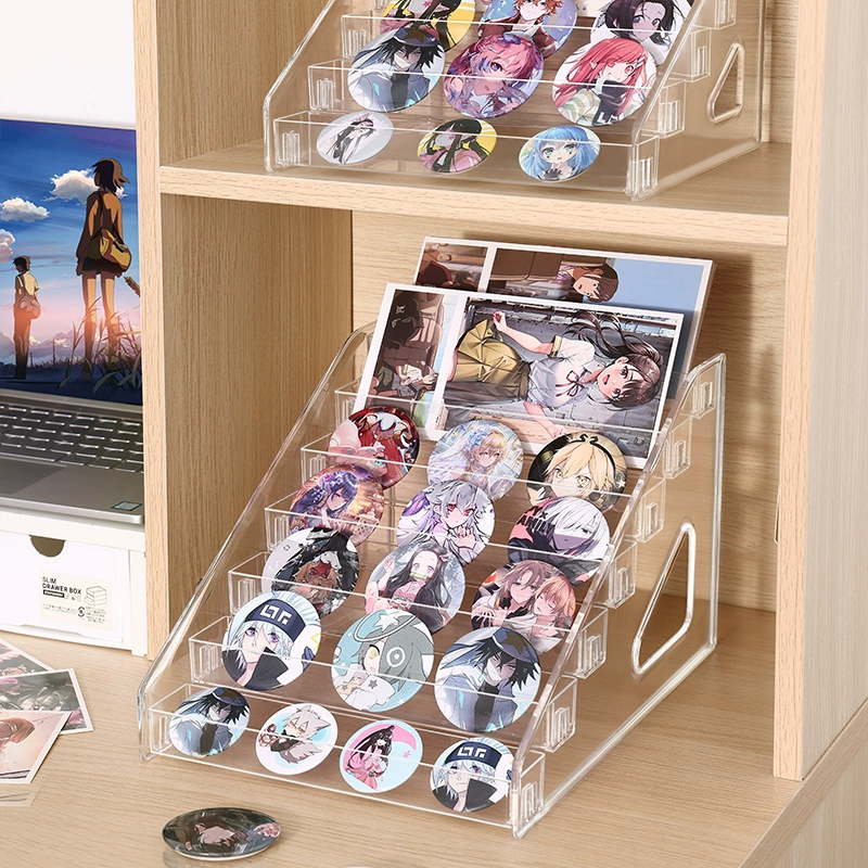 Acrylic storage system, transparent nail polish, stand, cosmetic lipstick