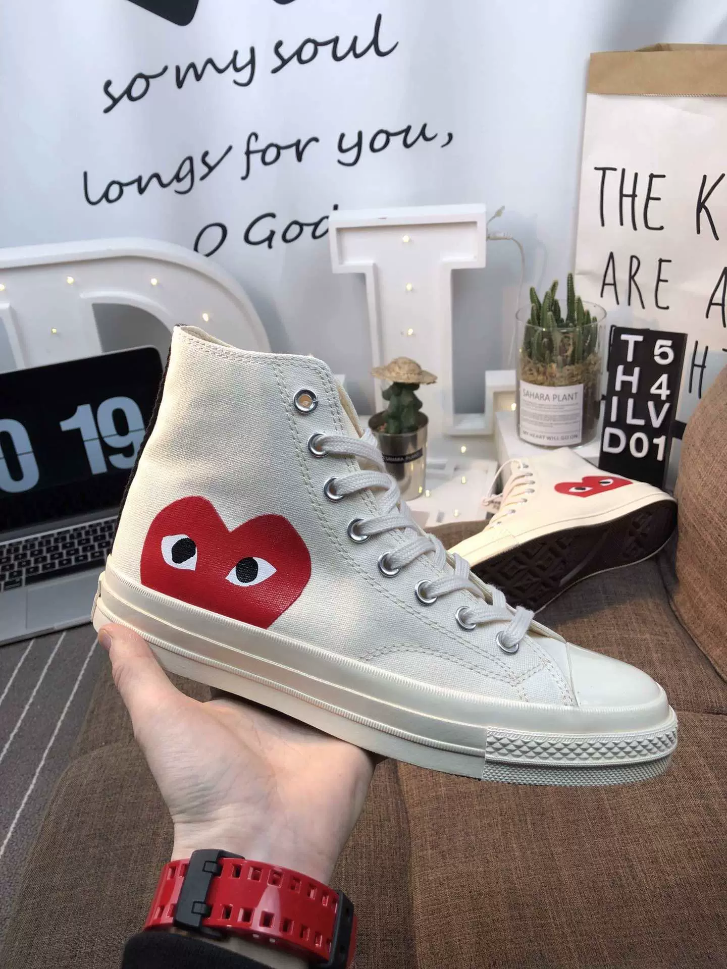 Высокие кроссовки из ткани (Converse) унисекс повседневные, несколько цветов, размеры 35–44 — большой размер