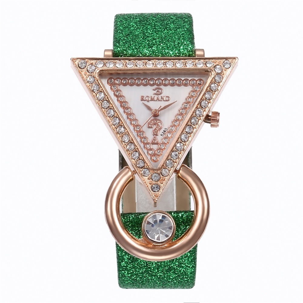 Style Simple Style Classique Couleur Unie Boucle Quartz Femmes De Montres display picture 1