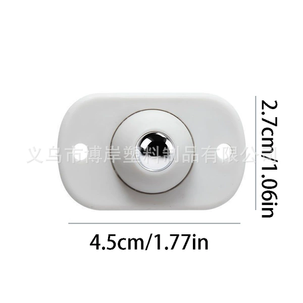 Small single bead universal wheel white (steel ball type)