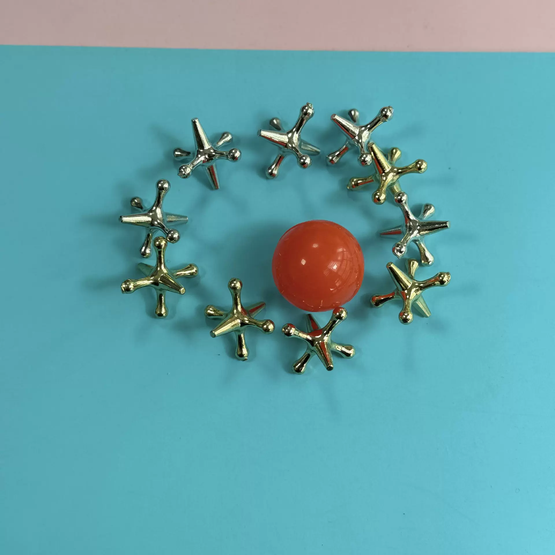 创意红球抓子游戏 儿童益智桌面玩具 多人减压玩具套装 解压玩具