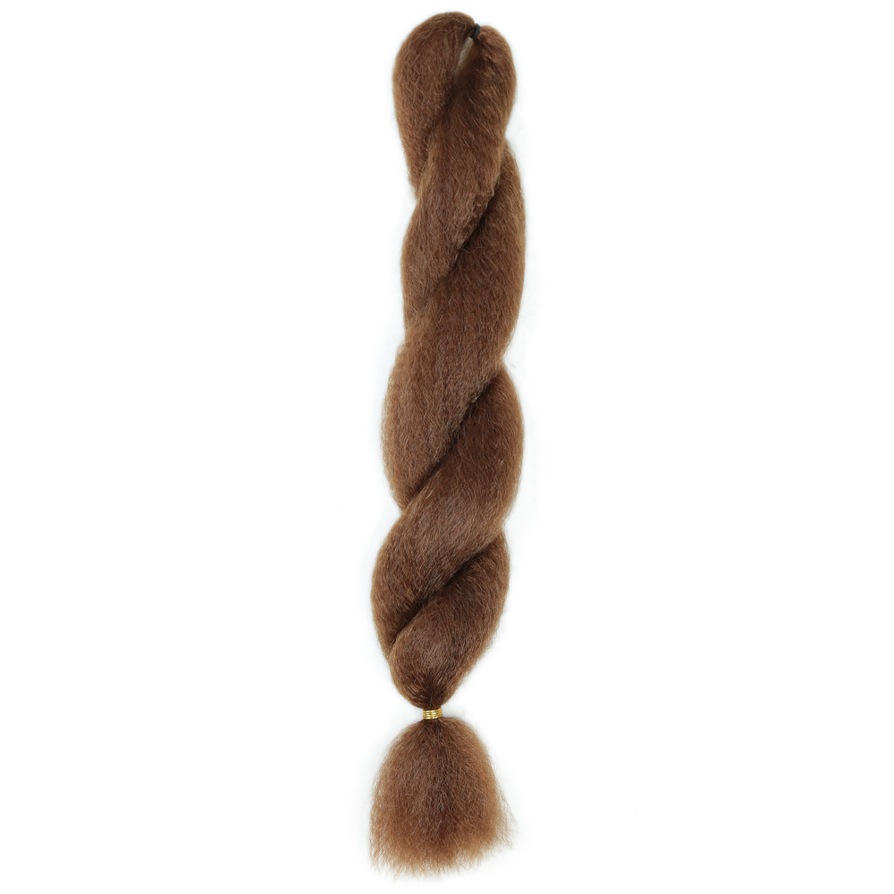 Peruica de trenza africana colorida de cabello de seda de baja temperatura 26 pulgadas de trenza de trenza grande trenza