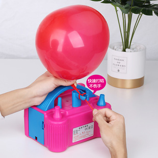 Double-layer balloon electric inflator balloon blowing machine balloon electric inflator automatic inflator double-hole inflator