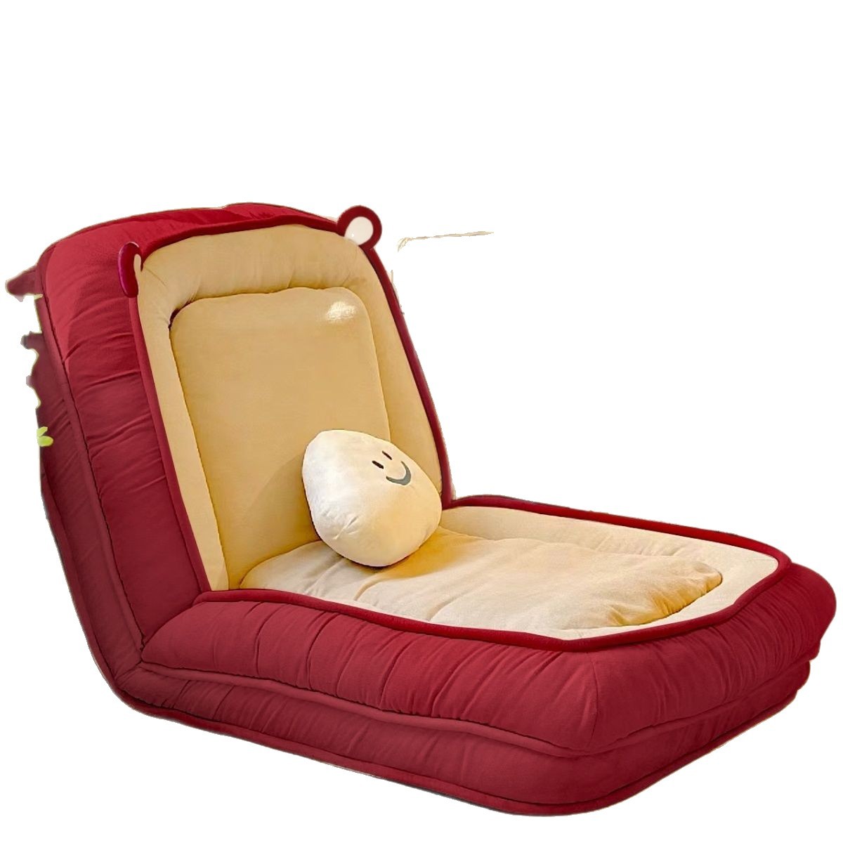 Cama de sofá rojo adorable perro plegable sofá cama perezoso dormitorio doble gran balcón cama tatami