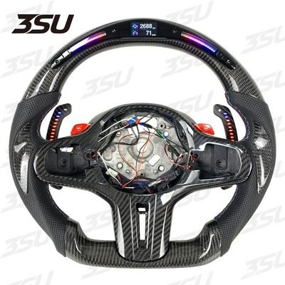 Suitable for Bmw G20G30G80M3M4 34 Series Led Car Carbon Fiber Steering Wheel Modification