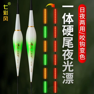 咬钩变色夜光漂超亮电子漂日夜两用硬尾电子浮漂夜钓鱼漂夜视底钓