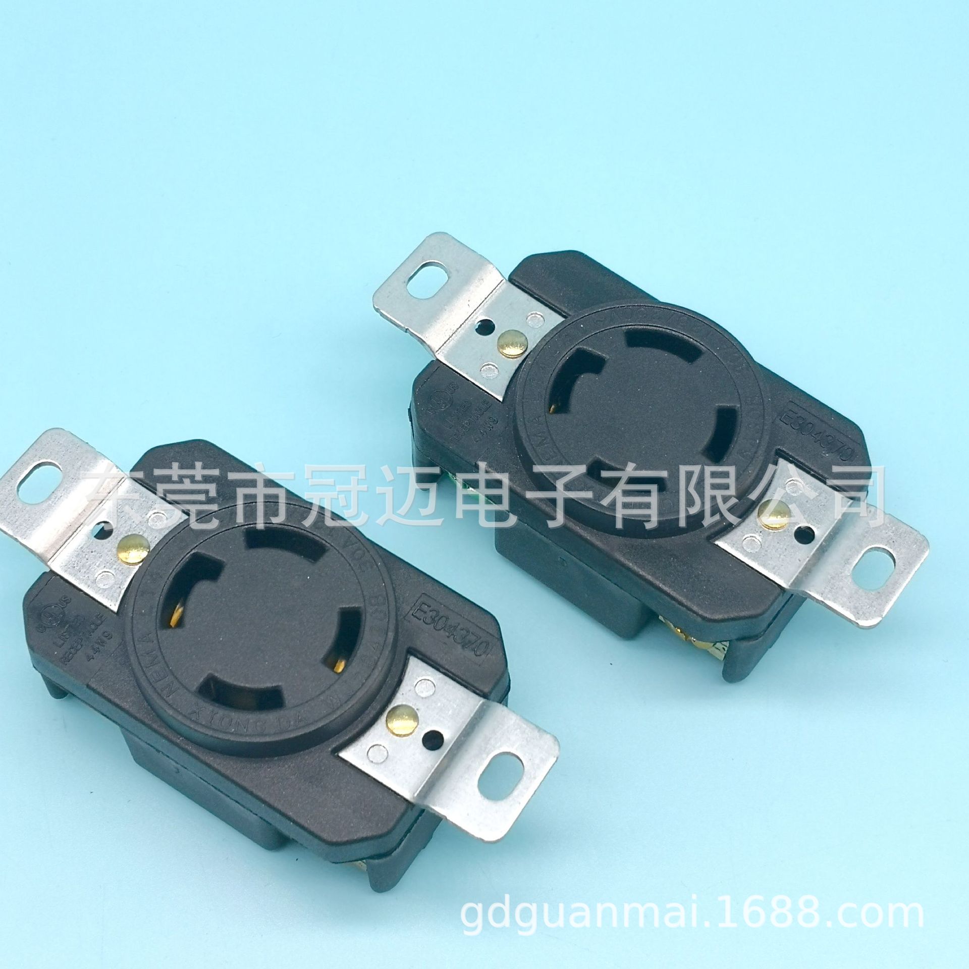 L14-30R 大电流美标 美规 电源插座 30A125V 美式工业插座