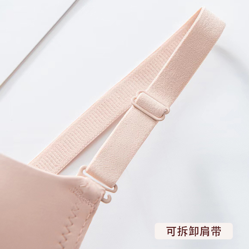 Underwear, supporting thin bra with steel rings, plus size