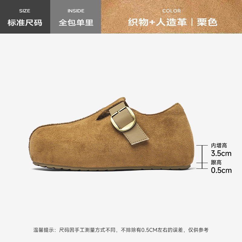 Augu Lion Dengjia Boccan zapatos de peluche mujeres 2025 nuevo otoño invierno un pedazo de zapatos de algodón de peluche de suela gruesa botas de nieve