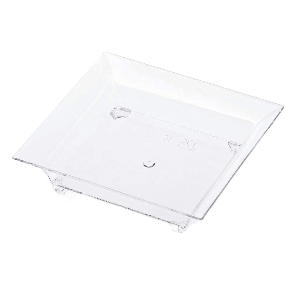 6.5*6.5 Square Dish Mini Square Plate, Dessert, Appetizer, Sauce Dish Large Size 9*9 3