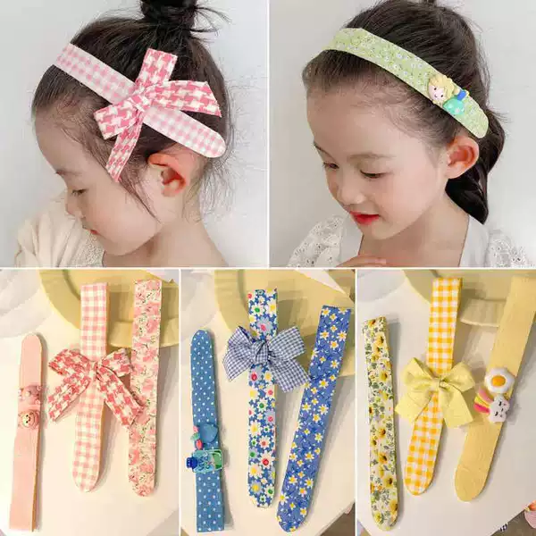 Children's Summer Velcro Hair Band Girl's Broken Hair Band Hair Band Little Girl's Bangs Hair Band Headwear Hair Accessories