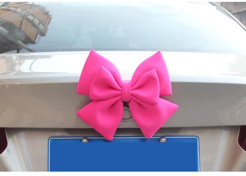 Car Tail Bow Decoration Pendant Trunk Car Sticker Accessories Car Tail Ornaments Car Motorcycle Doll