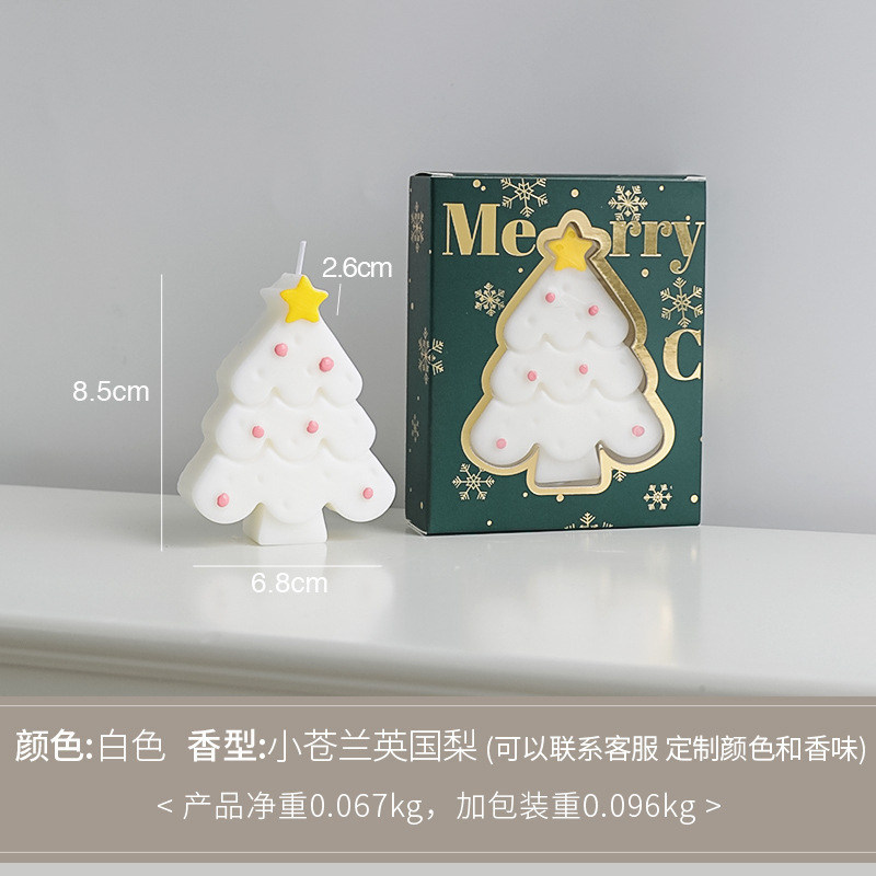 圣诞香薰蜡烛圣诞树造型装饰伴手礼小礼物candle礼盒香氛蠟燭|undefined
