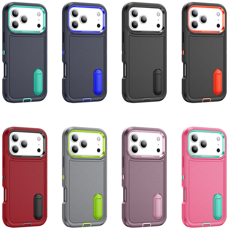 New Stand Iphone17Promax Mobile Phone Case Suitable for Apple 17/16 Anti-Fall 15/14 Hard Shell 13 Cross-Border