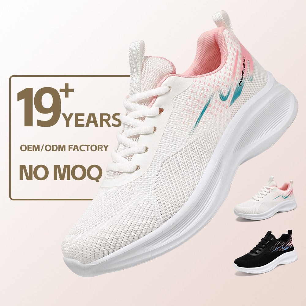 Zapatos de Mujer Versátiles de Primavera, Nuevo Estilo, Tejido Transpirable, Zapatos Casuales, Zapatos Transfronterizos, Suela Suave, Zapatillas Cómodas, Zapatos Individuales