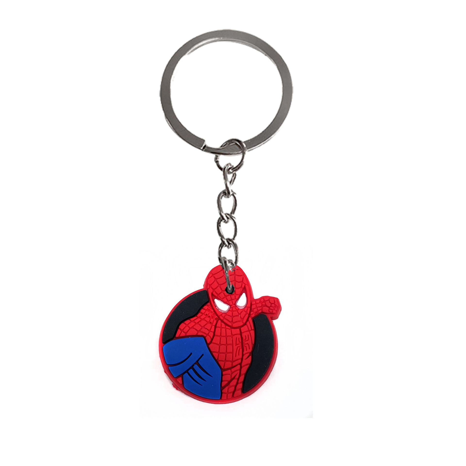 Spider-Man llavero adornos PVC de goma suave llavero accesorios DIY llavero pequeño regalo llavero colgante