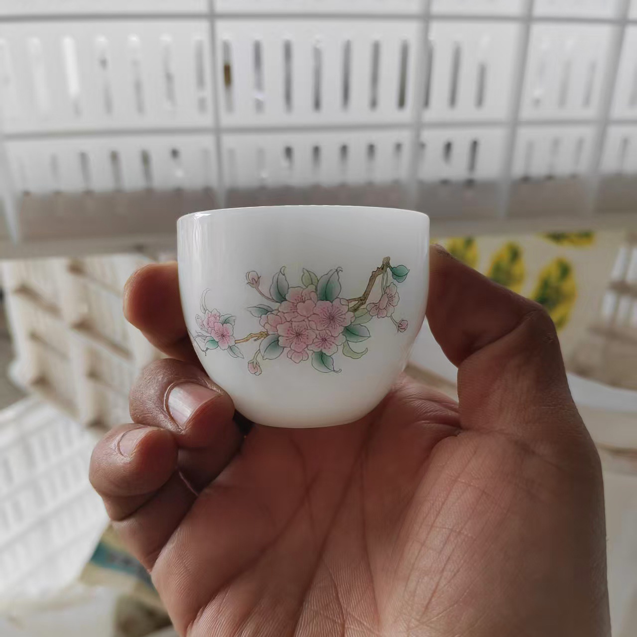 옥베고니아 꽃 계란컵 50ml