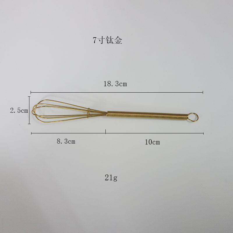 Stainless Steel Manual Egg Beater With Titanium Coating Durable_voghion.com