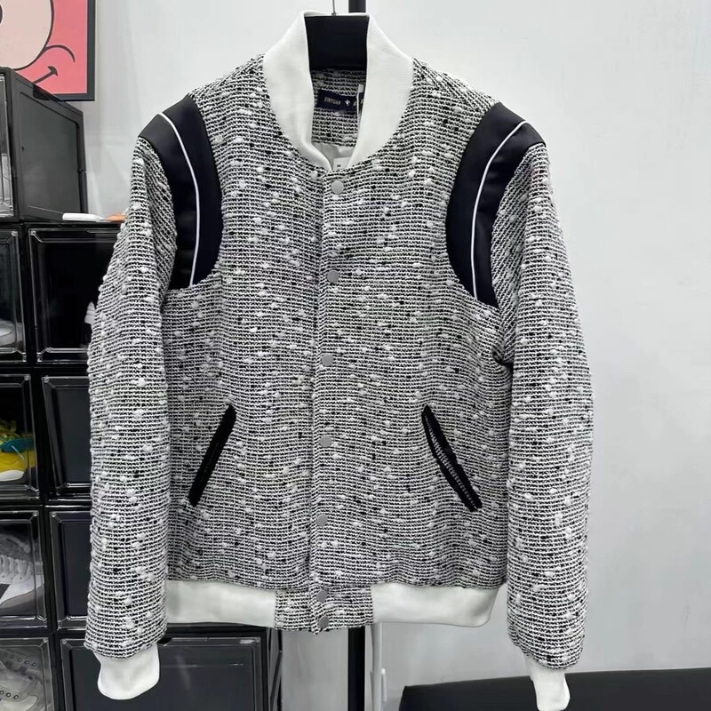 French-style patchwork jacket for men and women, 2026 autumn new model, high-end, versatile, exquisite, elegant, slimming top French-style patchwork jacket for men and women, 2026 autumn new model, high-end, versatile, exquisite, elegant, slimming top
