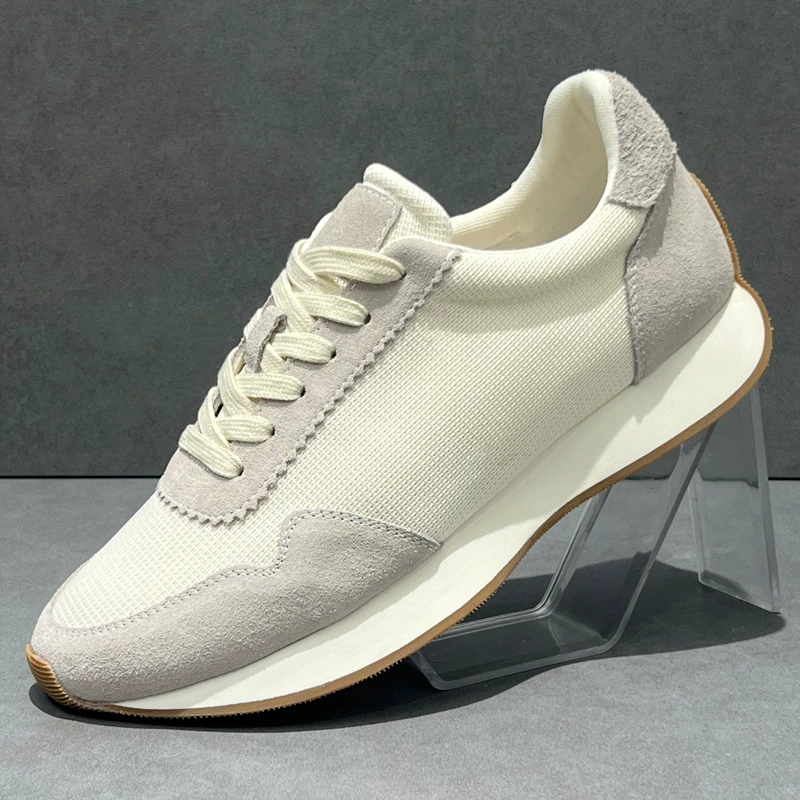 Мужские кроссовки в стиле Форреста Гампа, весенние, дышащие, 2025 года, новые, на шнуровке, из сетчатого материала, повседневные, из натуральной кожи, универсальные, для бега.