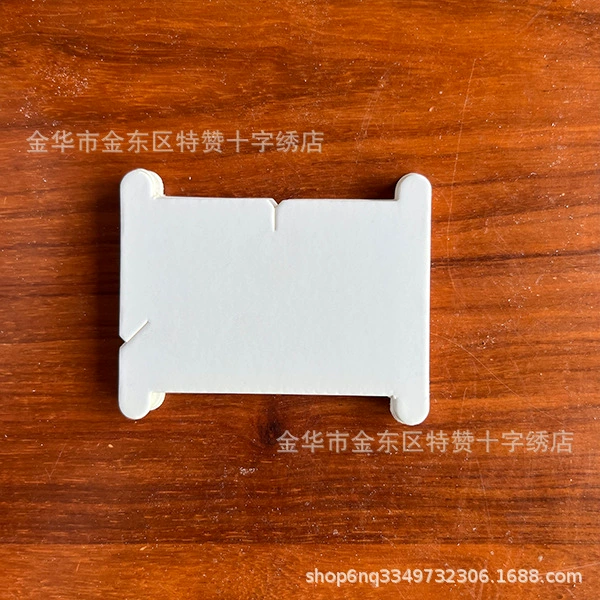 Белая бумажная карта, намоточная карта, картонная нитевидная карта, кабель для вышивки крестиком, картонная намотка для управления кабелями ручной работы, 6*7,4 см