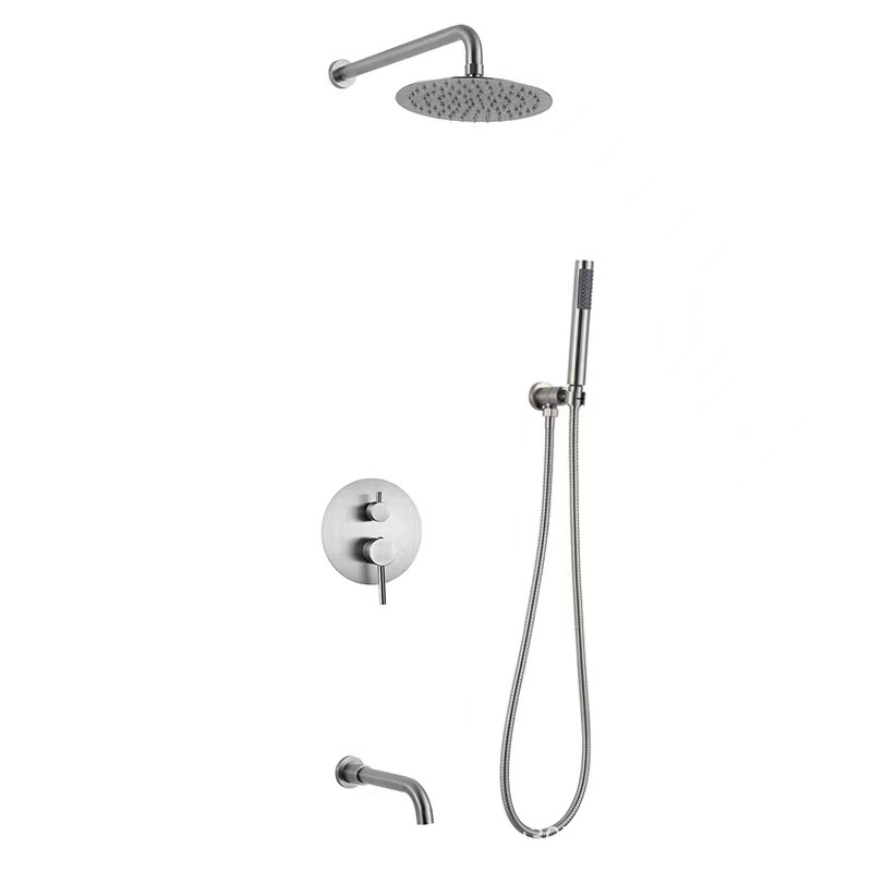 Foreign trade shower head set, cold and hot built-in wall concealed shower faucet Application Scenario