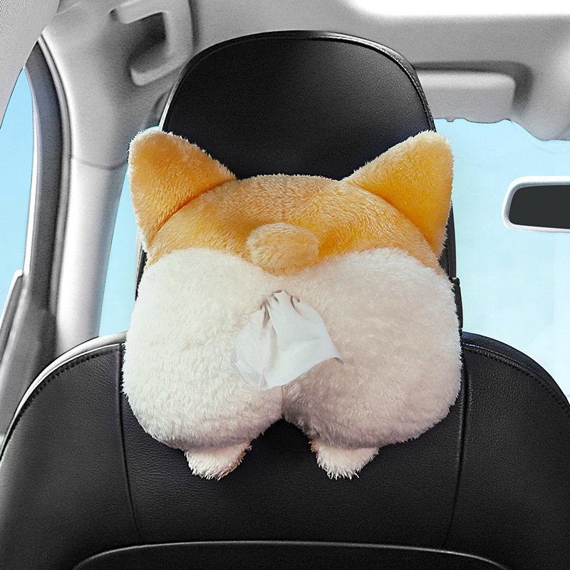 Other Creative Car Tissue Box Cartoon Car Cute Pet Tissue Box (Car tissue box/set) - corgi-butt